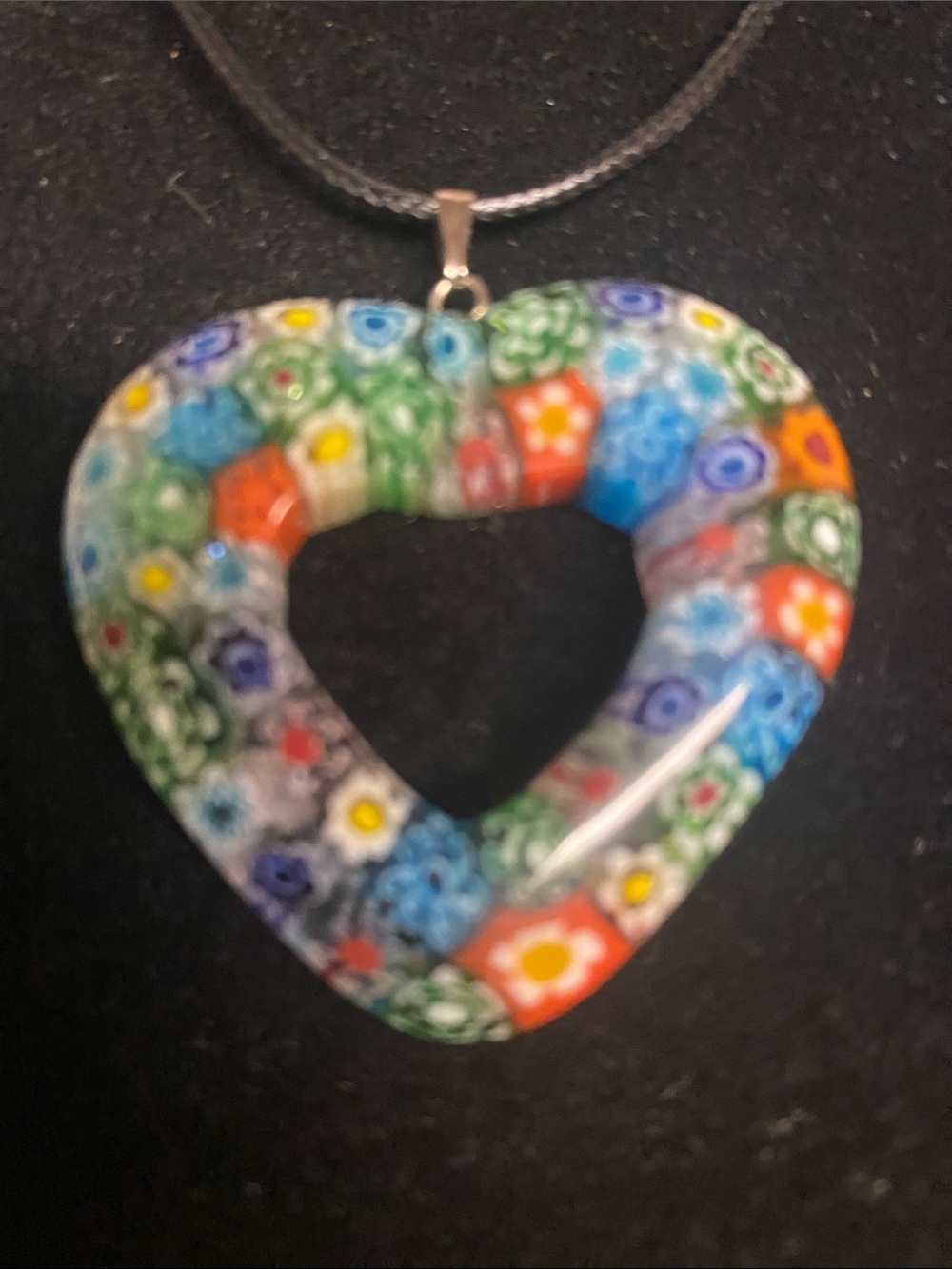 Floral Heart Pendant Necklace